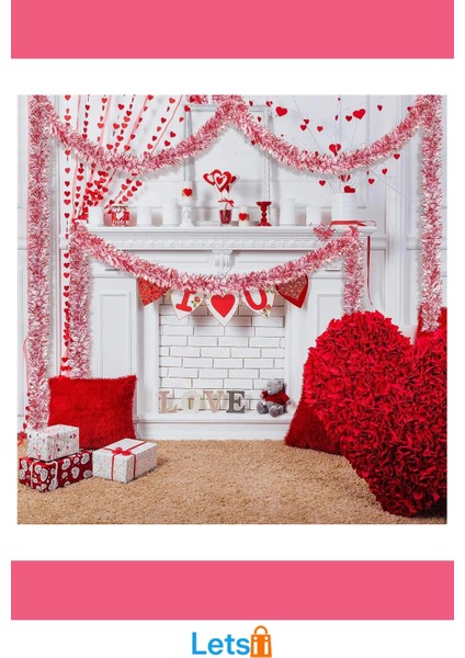 Pembe Simli Parti Süsü 2 Metre Eğlenceli Süsleme modelleri