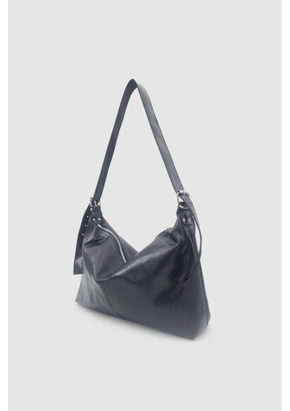 Rolyn Ayarlanabilir Askılı Yumuşak Formlu Hobo Kadın El, Kol ve Omuz Çantası Siyah modelleri