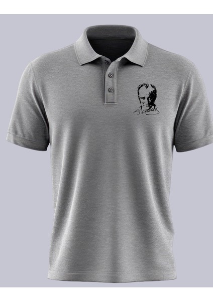 Atatürk Silüetli Polo Yaka Tshirt
