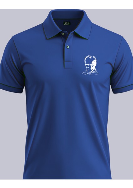 Atatürk Silüetli Polo Yaka Tshirt