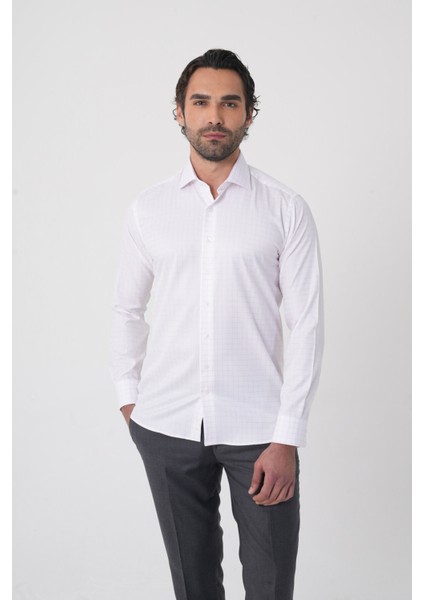 Regular Fit Italyan Yaka Pamuk Pembe Erkek Gömlek GMEKS4K242034_E29 fiyatları