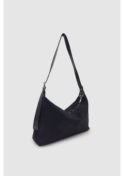 Suroa Ayarlanabilir Askılı Yumuşak Formlu Süet Hobo Kadın El, Kol ve Omuz Çantası Siyah fiyatları