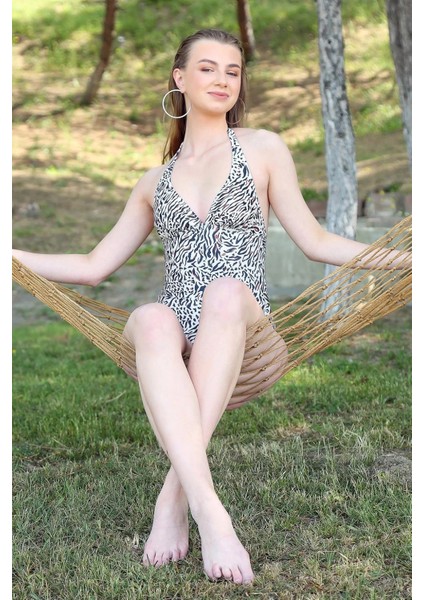 Marsilyan- Kadın Sırt Dekolteli Üçgen Mayo Ekru fiyatları