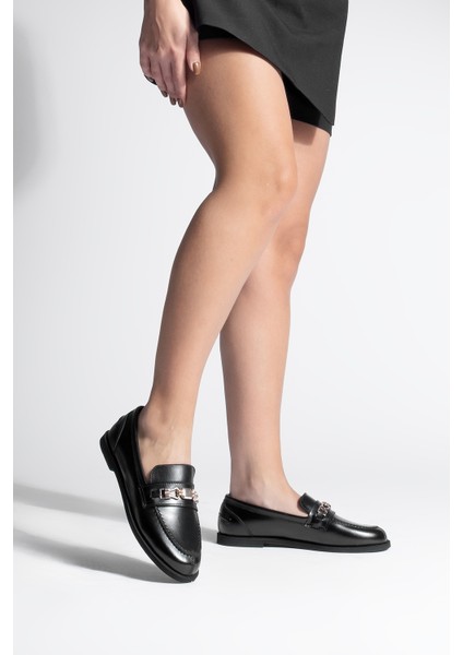 Kadın Loafer Makosen Tokalı Günlük Ayakkabı Zamira Siyah fiyatları