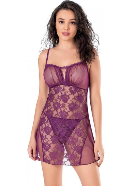 Marsilyan-Mor Kısa Tül Gecelik fiyatları