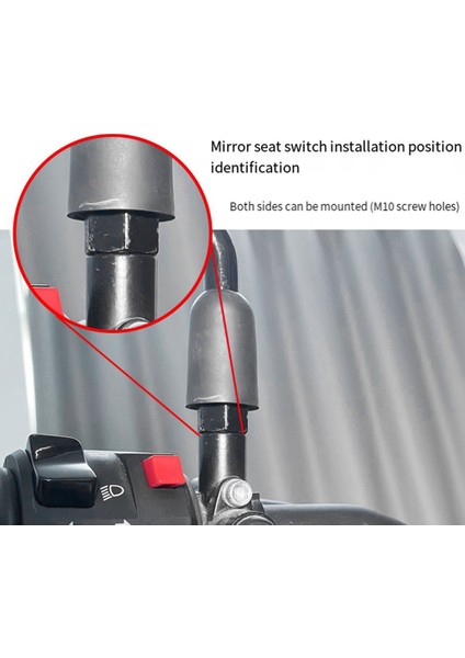 Ruh Canavar Paslanmaz Çelik Basınç Kodu/ Ayna Base Anahtarı Değiştirilmiş Kontrol Aydınlatma Anahtarı Evrensel Motosiklet Aksesuarları (Yurt Dışından) modelleri