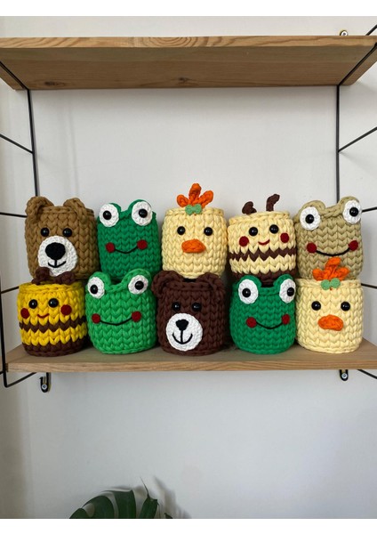 Mini El Örgüsü Kalemlik – Penye Ip Organizer (10–12 Cm) indirimleri