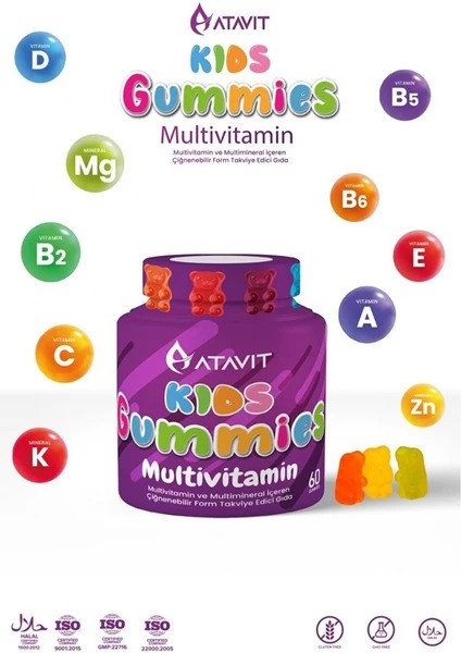 Gummies Multivitamin Kids 60 Çiğnenebilir Form