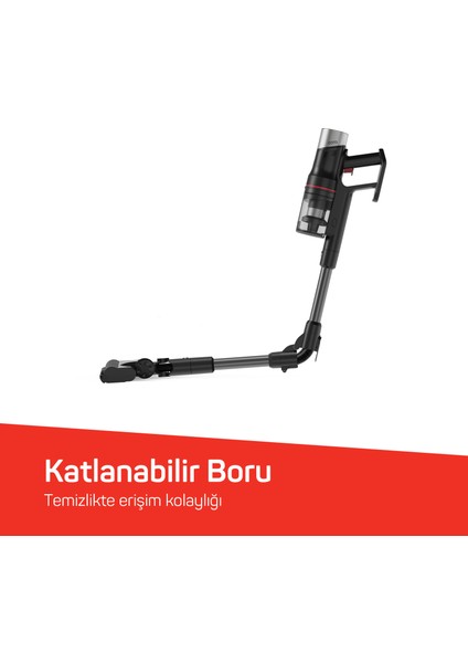 Magiclean Hydroflex Dikey Şarjlı Süpürge Siyah - AR4210 modelleri