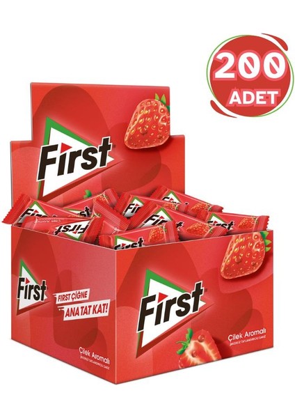 Çilek Aromalı Sakız 200 x 1,7g