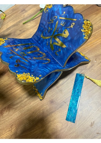 Epoksi Rahle Kitap Tutucu Tamamiyle Kişiselleştirilebilir Özel ve Anlamlı Bir Hediye Elemeği Bir Ürün modelleri