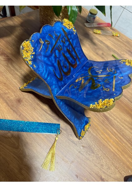 Epoksi Rahle Kitap Tutucu Tamamiyle Kişiselleştirilebilir Özel ve Anlamlı Bir Hediye Elemeği Bir Ürün fırsatları