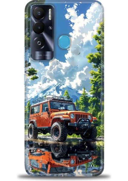 Tecno Pova Neo Kılıf Hd Baskılı Kılıf + 9h Nano Tam Kaplayan Ekran Koruyucu 107