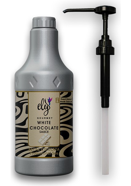 White Chocolate Bar Sos – 2,5 kg – Beyaz Çikolata Aromalı Profesyonel Bar & Kahve Sosu