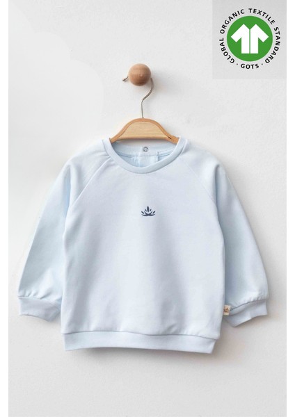 %100 Organik Pamuk Gots Sertifikalı Bebek Sweatshirt
