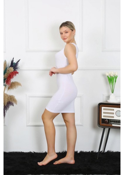 - Bayan Kalın Askılı Tunik Body Beyaz fırsatları