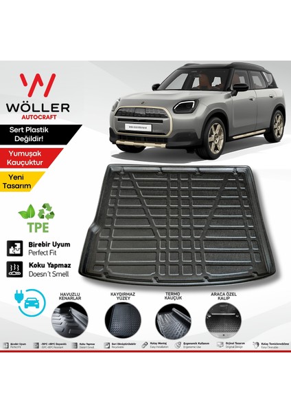 Yeni Mini Countryman E Bagaj Havuzu Elektrikli 2024 Sonrası Uyumlu 3D Ultraflex Esnek