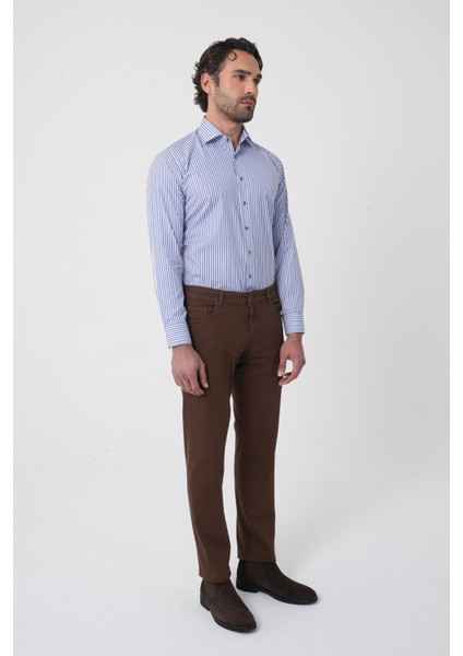 Erkek 5 Cepli Pamuk Kahverengi Pantolon PNS25K25201_D11 fiyatları