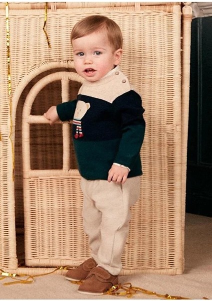 Erkek Bebek Kışlık Kazak Pantolon 2 Li Set 2544 fırsatları