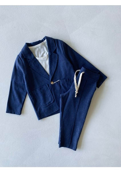 Erkek Bebek %100 Keten Kumaş Takım Elbise, 3'lü Takım_RG327 modelleri