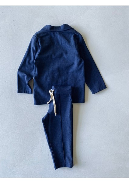 Erkek Bebek %100 Keten Kumaş Takım Elbise, 3'lü Takım_RG327 fırsatları