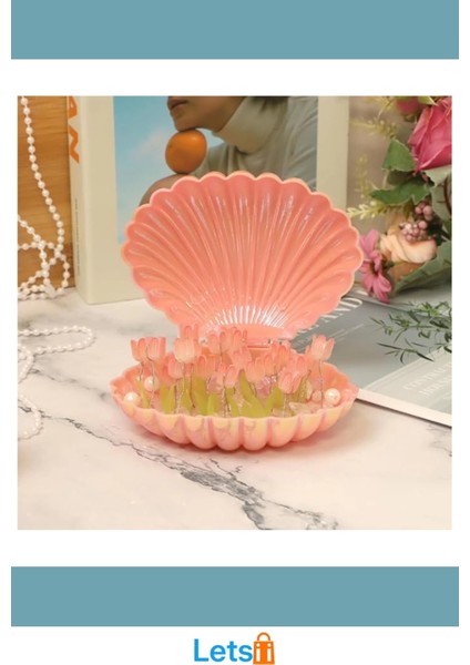 LED Işıklı Kendin Yap Deniz Kabuğu Tasarımlı Lale Lamba modelleri