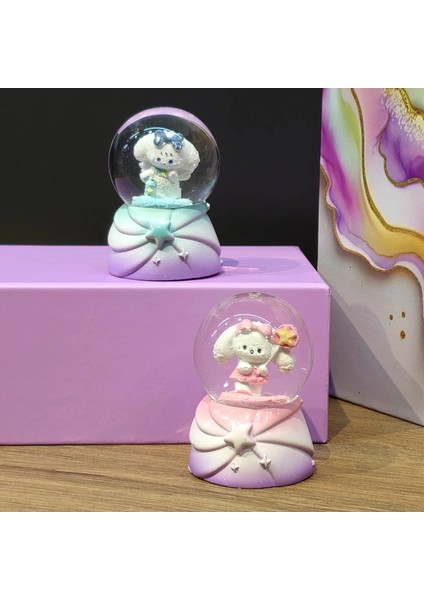 Işıklı Mini Kar Küresi Tavşan 1 Adet