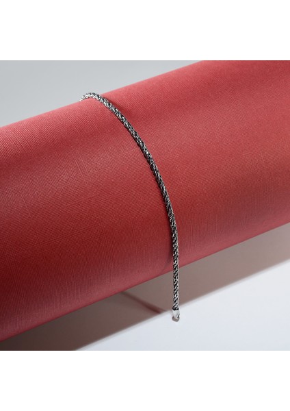 1n Burma Tilki Kuyruğu Gümüş Bileklik