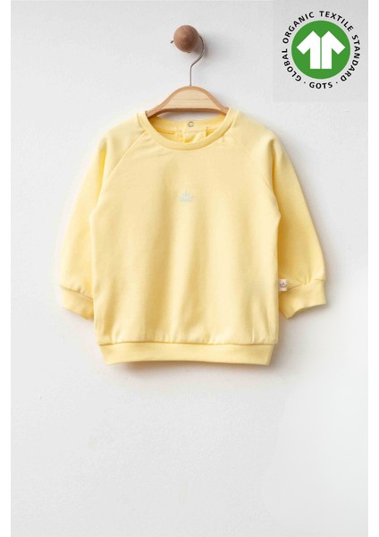 %100 Organik Pamuk Gots Sertifikalı Bebek Sweatshirt