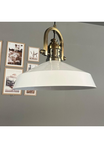 Lema Beyaz Tekli Avize Delikli Eskitme Başlık Sarkıt Lamba Restoran Cafe Salon Avizeleri indirimleri