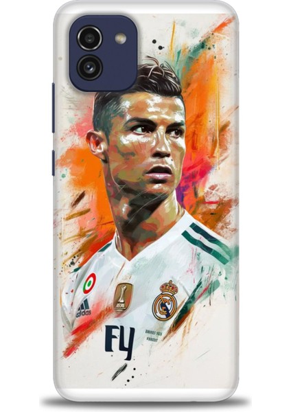 Samsung Galaxy A03 Hd Baskılı Kılıf + 9h Nano Tam Kaplayan Ekran Koruyucu 7