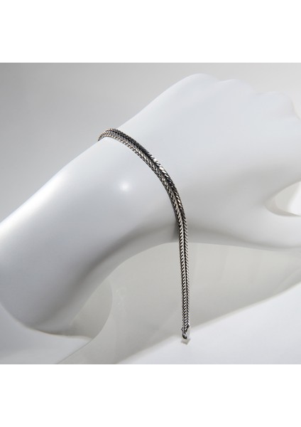 3n Oluklu Tilki Kuyruğu Gümüş Bileklik fiyatları