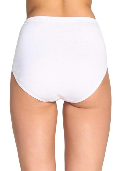 2 Adet Tutku Kadın Yüksek Bel Bato Kalın Lastik Külot Beyaz fırsatları