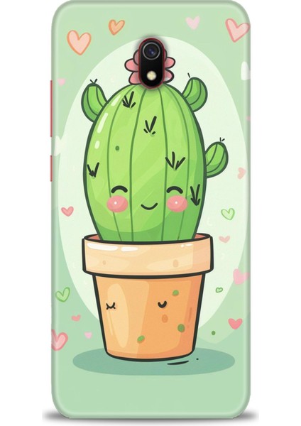 Xiaomi Redmi 8A Hd Baskılı Kılıf + 9h Nano Tam Kaplayan Ekran Koruyucu 308