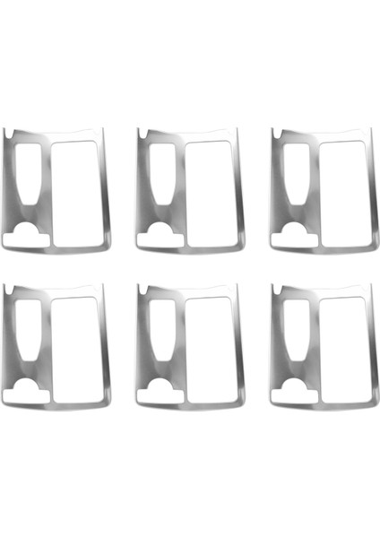 6x Merkez Konsol Tutucu Su Kupası Tutucu Panel Dekorasyon Trim Mercedes Benz C Sınıfı W204 2008-2014 Rhd (Yurt Dışından)
