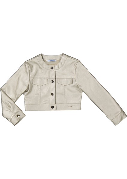 Kız Çocuk Metalik Ceket 4-8 Yaş Dore indirimleri