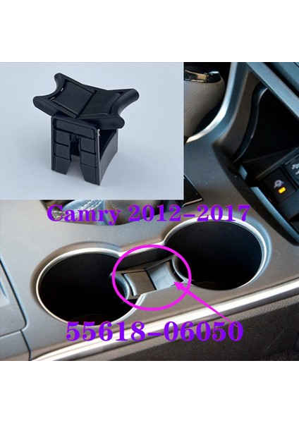 3x Center Console Cup Tutucu Toyota Camry 2012 2013 2014 2015 2017 2017 Yeni 55618-06050 (Yurt Dışından) modelleri