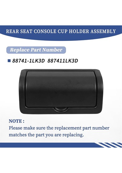 Araba Arka Koltuk Konsol Kupa Tutucu Montaj Kupa Tutucu Kapağı Ekle Nissan Armada Infiniti QX56 QX80 Siyah (Yurt Dışından) fırsatları