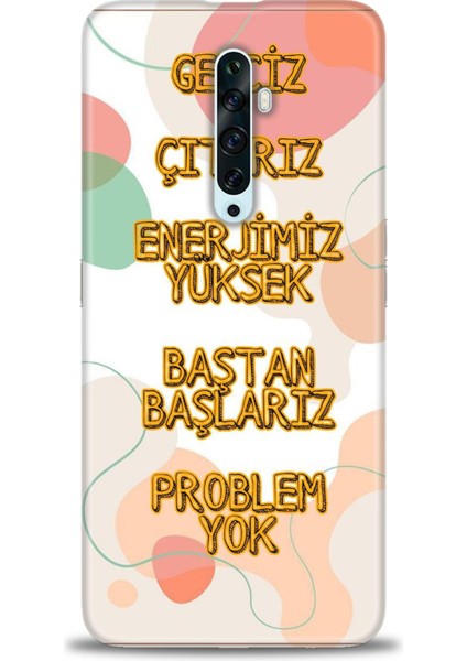 Oppo Reno 2z Kılıf Hd Baskılı Kılıf + 9h Nano Tam Kaplayan Ekran Koruyucu 170