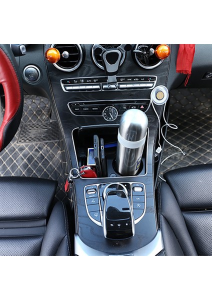 Araba Merkezi Kontrol Su Kupası Tutucu Saklama Kutusu Mercedes Benz C E Glc Sınıfı W205 X253 W213 (Yurt Dışından) indirimleri