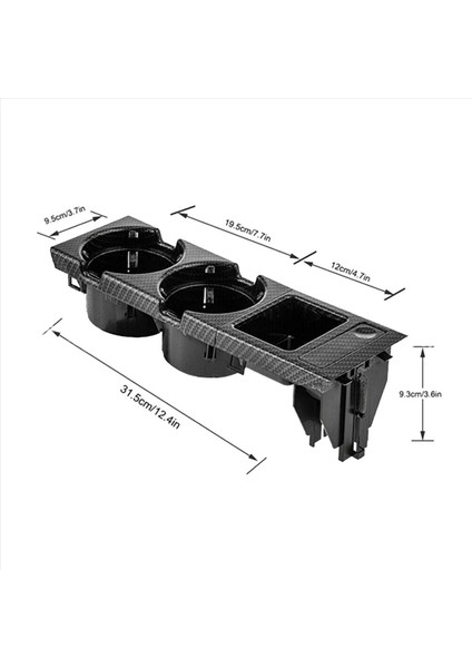2x 51168217953 Bmw 3 Serisi E46 318I 320I 98-06 Karbon Fiber Merkez Konsolu Su Kupası Tutucu Para Sokak Kutusu (Yurt Dışından) modelleri