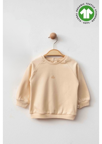 %100 Organik Pamuk Gots Sertifikalı Bebek Sweatshirt