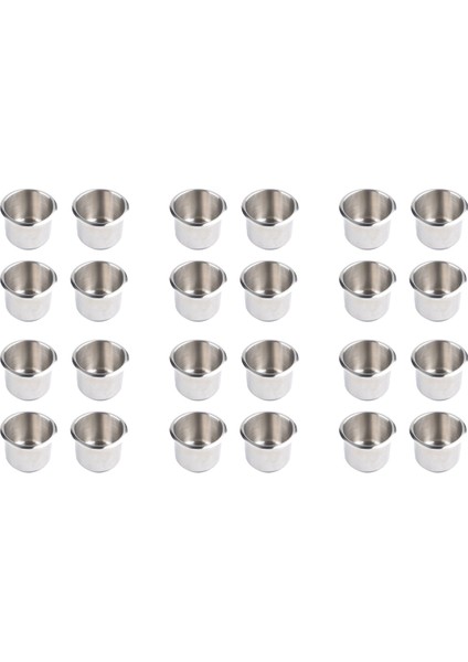 24PCS Evrensel Deniz Tekne Kupası Tutucu 68X55MM Poker Masası Kanepesi Için Içecek Kupası Tutucuda Paslanmaz Çelik Damla (Yurt Dışından)
