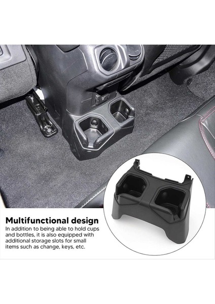 Araba Arka Koltuk Kat Merkez Konsol Kupa Içecekleri Tutucu 6BN67TX7AB 6BN67TX7AC Jeep Wrangler 2021-2023 Saplık Kutusu (Yurt Dışından) fiyatları