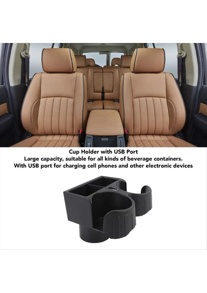 Nissan Devriyesi Için USB Konnektör Portlu Araba Su Kupası Tutucu FYE727068 Y61 1997-2016 FYE727069 Isı Geçirmez Plastik (Yurt Dışından) modelleri