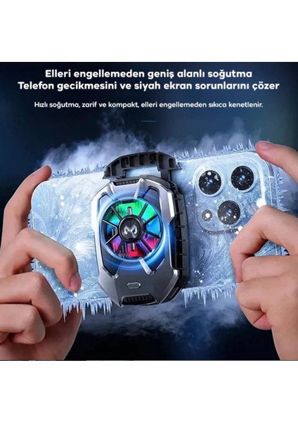 Seramik Soğutmalı Telefon Soğutucu Fan Gaming Oyuncu Yayıncı Youtuber Için Memo Fan