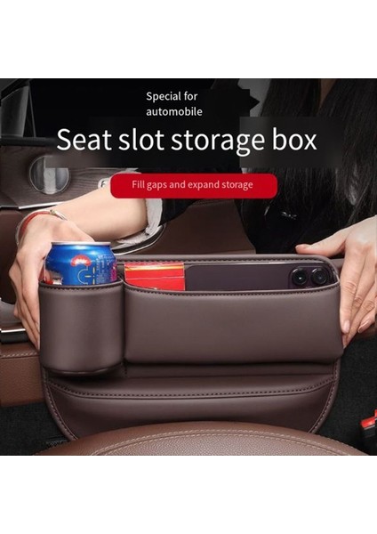 Araba Deri Fincan Tutucu Çanta Bardak Tutucu ile Araba Koltuğu Saklama Kutusu Araba Deri Bardak Tutucu Çanta Kremsi-Beyaz (Yurt Dışından) fırsatları