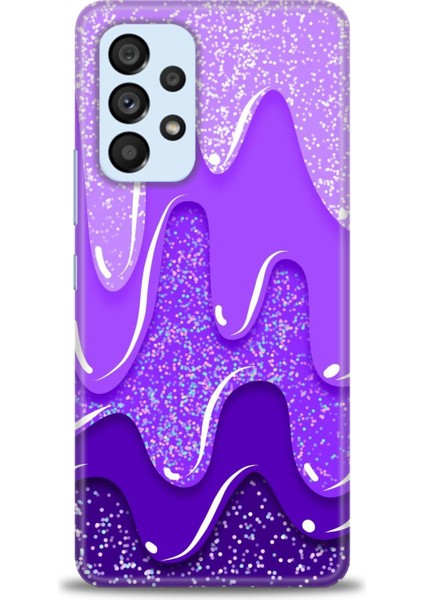 Samsung Galaxy A73 5g Hd Baskılı Kılıf + 9h Nano Tam Kaplayan Ekran Koruyucu 421