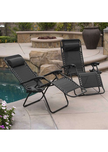 2x Sıfır Yerçekimi Sandalye Yedek Kumaş Katlanır Recliners Dış Mekan Kamp Patio Çim Yard Havuzu 63X17INCH (Yurt Dışından) fiyatları