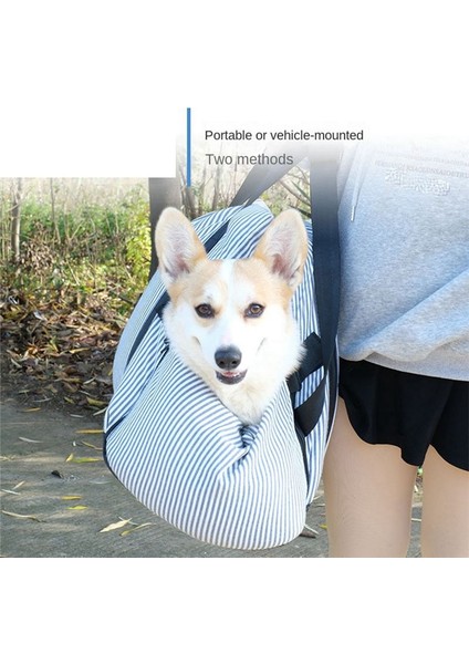 Yeni Evcil Hayvan Araba Koltuk Çantası Köpek Yavrusu Arka Koltuk Koruyucu Çıkarılabilir El ve Araba Mavi Ince Şerit (Yurt Dışından) fiyatları